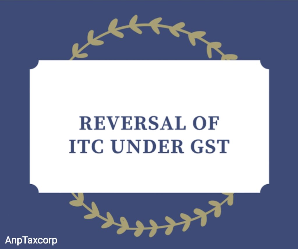 reversal of itc