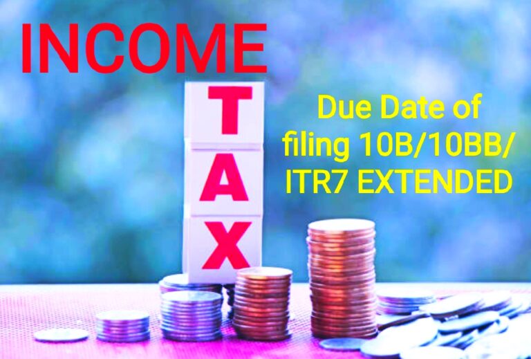 due date of filing itr-7